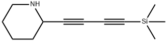 2-((三甲基甲硅烷基)丁-1,3-二炔-1-基)哌啶 结构式