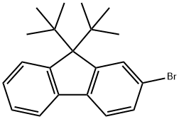 2-溴-9,9-二叔丁基-9H-芴 结构式