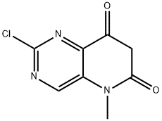 2-氯-5-甲基吡啶并[3,2-D]嘧啶-6,8(5H,7H)-二酮 结构式