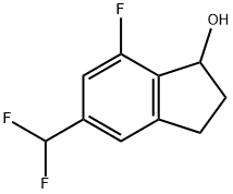 5-(二氟甲基)-7-氟-2,3-二氢-1H-茚-1-醇 结构式