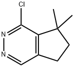 1-氯-7,7-二甲基-6,7-二氢-5H-环戊烷[D]哒嗪 结构式