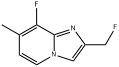 8-fluoro-2-(fluoromethyl)-7-methylimidazo[1,2-a]pyridine 结构式