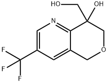 8-(羟甲基)-3-(三氟甲基)-7,8-二氢-5H-吡喃[4,3-B]吡啶-8-醇 结构式