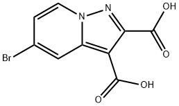 5-溴吡唑并[1,5-A]吡啶-2,3-二羧酸 结构式