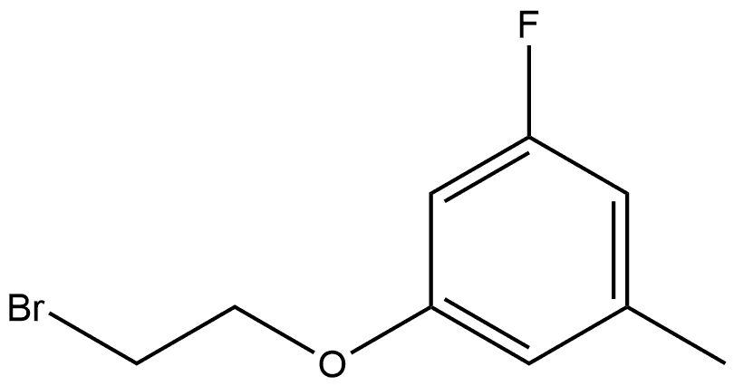 Benzene, 1-(2-bromoethoxy)-3-fluoro-5-methyl- 结构式