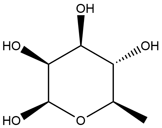 β-D-Mannopyranose, 6-deoxy- 结构式