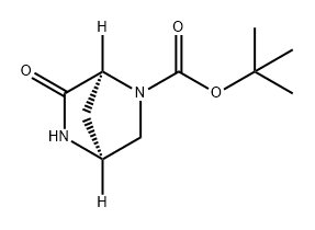 (1S,4S)-6-氧代-2,5-二氮杂双环[2.2.1]庚烷-2-羧酸叔丁酯 结构式