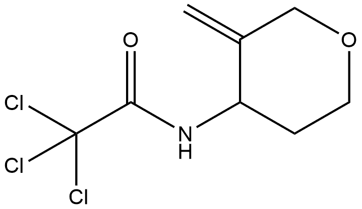 2,2,2-Trichloro-N-(3-methylene-tetrahydro-pyran-4-yl)-acetamide 结构式