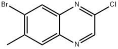 7-溴-2-氯-6-甲基喹喔啉 结构式