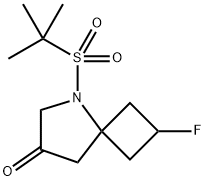 5-(叔丁基磺酰基)-2-氟-5-氮杂螺[3.4]辛烷-7-酮 结构式