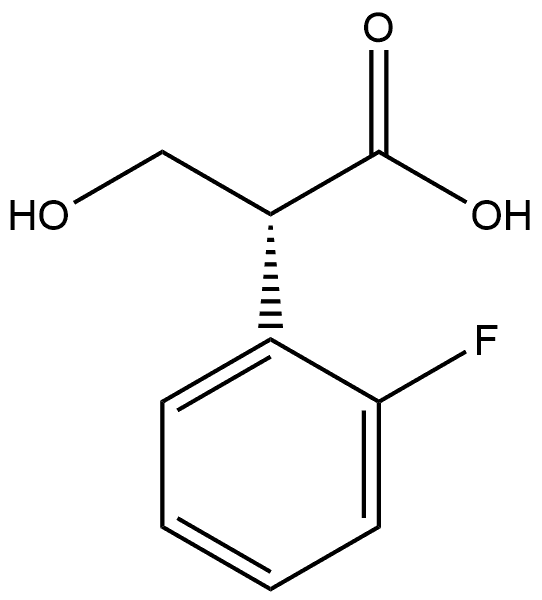 (R)-2-(2-氟苯基)-3-羟基丙酸 结构式