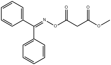 3-[[(二苯基亚甲基)氨基]氧基]-3-氧代丙酸甲酯 结构式