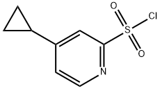 4-环丙基吡啶-2-磺酰氯 结构式