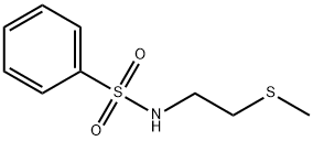 N-(2-(甲硫基)乙基)苯磺酰胺 结构式