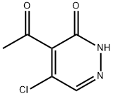 4-乙酰基-5-氯哒嗪-3(2H)-酮 结构式