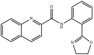 2-喹啉甲酰胺,N-[2-(4,5-二氢-2-噁唑基)苯基]- 结构式