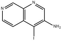 4-碘-1,7-萘啶-3-胺 结构式
