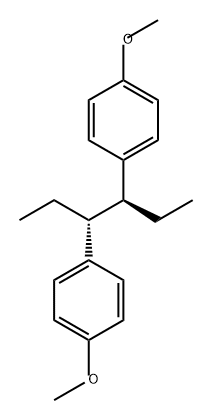 Benzene, 1,1'-(1,2-diethyl-1,2-ethanediyl)bis[4-methoxy-, (R*,S*)- (9CI) 结构式