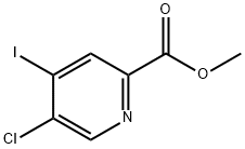 5-氯-4-碘吡啶甲酸甲酯 结构式