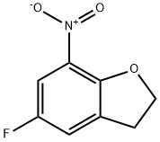 Benzofuran, 5-fluoro-2,3-dihydro-7-nitro- 结构式