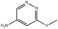 6-(甲硫基)哒嗪-4-胺 结构式