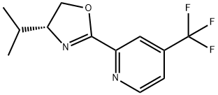 (R)-4-异丙基-2-(4-(三氟甲基)吡啶-2-基)-4,5-二氢噁唑 结构式