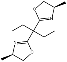 (4R,4'R)-2,2'-(戊烷-3,3-二基)双(4-甲基-4,5-二氢恶唑) 结构式