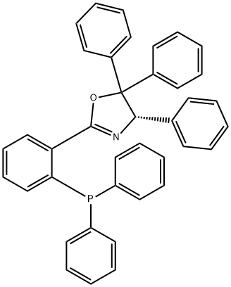 (S)-2-(2-(二苯基膦基)苯基)-4,5,5-三苯基-4,5-二氢恶唑 结构式