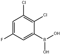 (2,3-二氯-5-氟苯基)硼酸 结构式