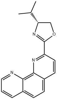 (R)-4-异丙基-2-(1,10-菲咯啉-2-基)-4,5-二氢恶唑 结构式