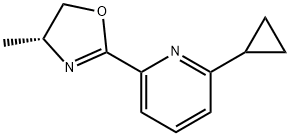 (R)-2-(6-环丙基吡啶-2-基)-4-甲基-4,5-二氢恶唑 结构式
