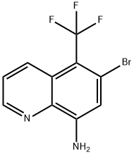 6-溴-5-(三氟甲基)喹啉-8-胺 结构式