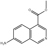 7-氨基异喹啉-4-羧酸甲酯 结构式