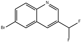 6-溴-3-(二氟甲基)喹啉 结构式