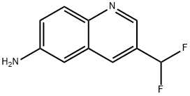 3-(二氟甲基)喹啉-6-胺 结构式