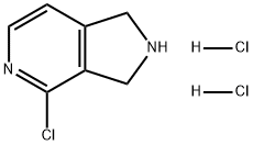 4-氯-2,3-二氢-1H-吡咯并[3,4-C]吡啶二盐酸盐 结构式