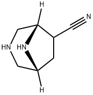 (1R,5S)-3,8-二氮杂双环[3.2.1]辛烷-6-腈 结构式