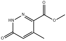 4-甲基-6-氧代-1,6-二氢哒嗪-3-甲酸甲酯 结构式