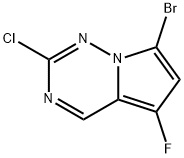 7-溴-2-氯-5-氟吡咯并[2,1-F][1,2,4]三嗪 结构式