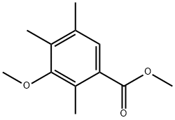 3-甲氧基-2,4,5-三甲基苯甲酸甲酯 结构式