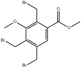 2,4,5-三(溴甲基)-3-甲氧基苯甲酸甲酯 结构式