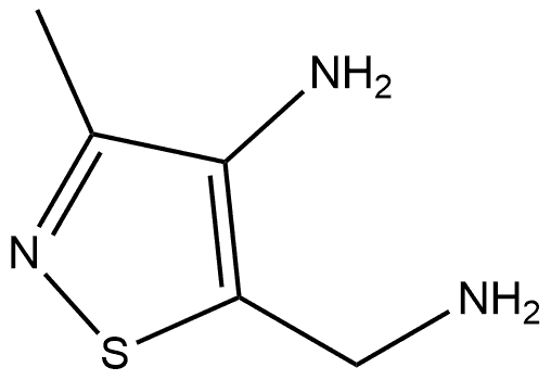 5-(aminomethyl)-3-methylisothiazol-4-amine 结构式