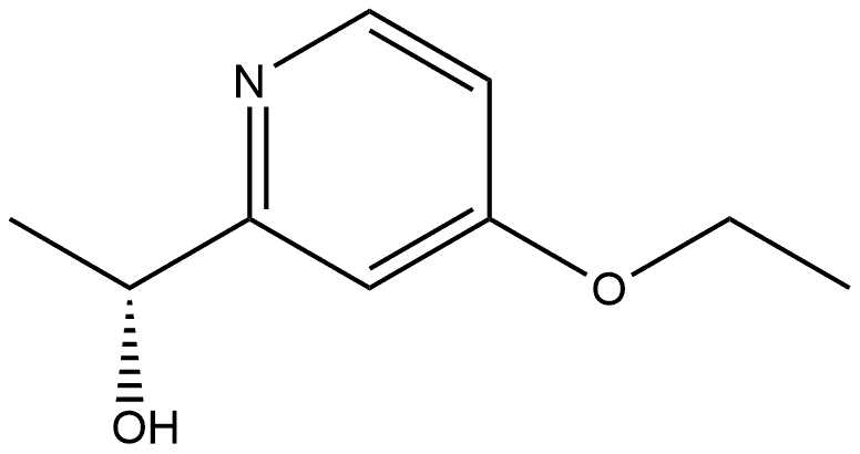 (R)-1-(4-乙氧基吡啶-2-基)乙-1-醇 结构式