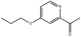 1-(4-丙氧基吡啶-2-基)乙-1-酮 结构式