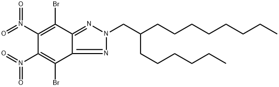 4,7-二溴-2-(2-己基辛基)-5,6-二硝基-2H-苯并[D][1,2,3]三唑 结构式