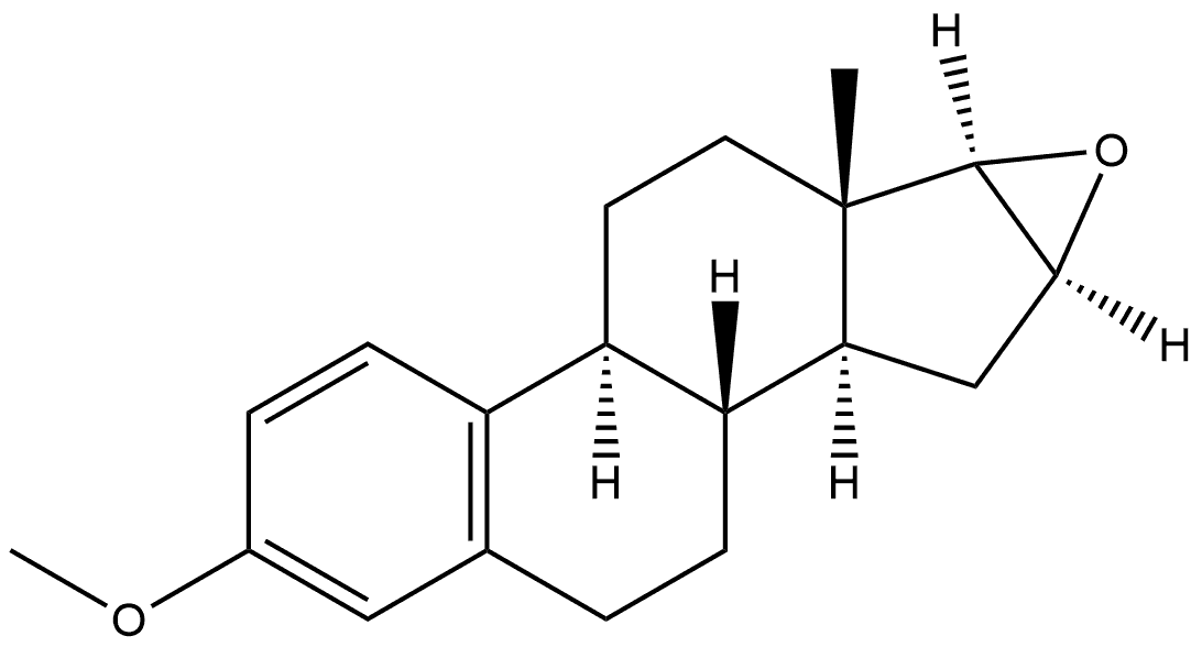 Estra-1,3,5(10)-triene, 16,17-epoxy-3-methoxy-, (16α,17α)- 结构式