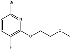 6-溴-3-氟-2-(2-甲氧基乙氧基)吡啶 结构式