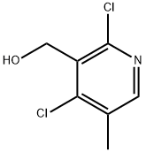 (2,4-二氯-5-甲基吡啶-3-基)甲醇 结构式