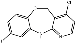 4-氯-9-碘-5,11-二氢苯并[B]吡啶[2,3-E][1,4]噁嗪 结构式