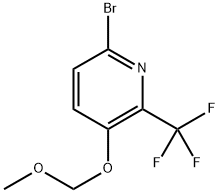 6-溴-3-(甲氧基甲氧基)-2-(三氟甲基)吡啶 结构式